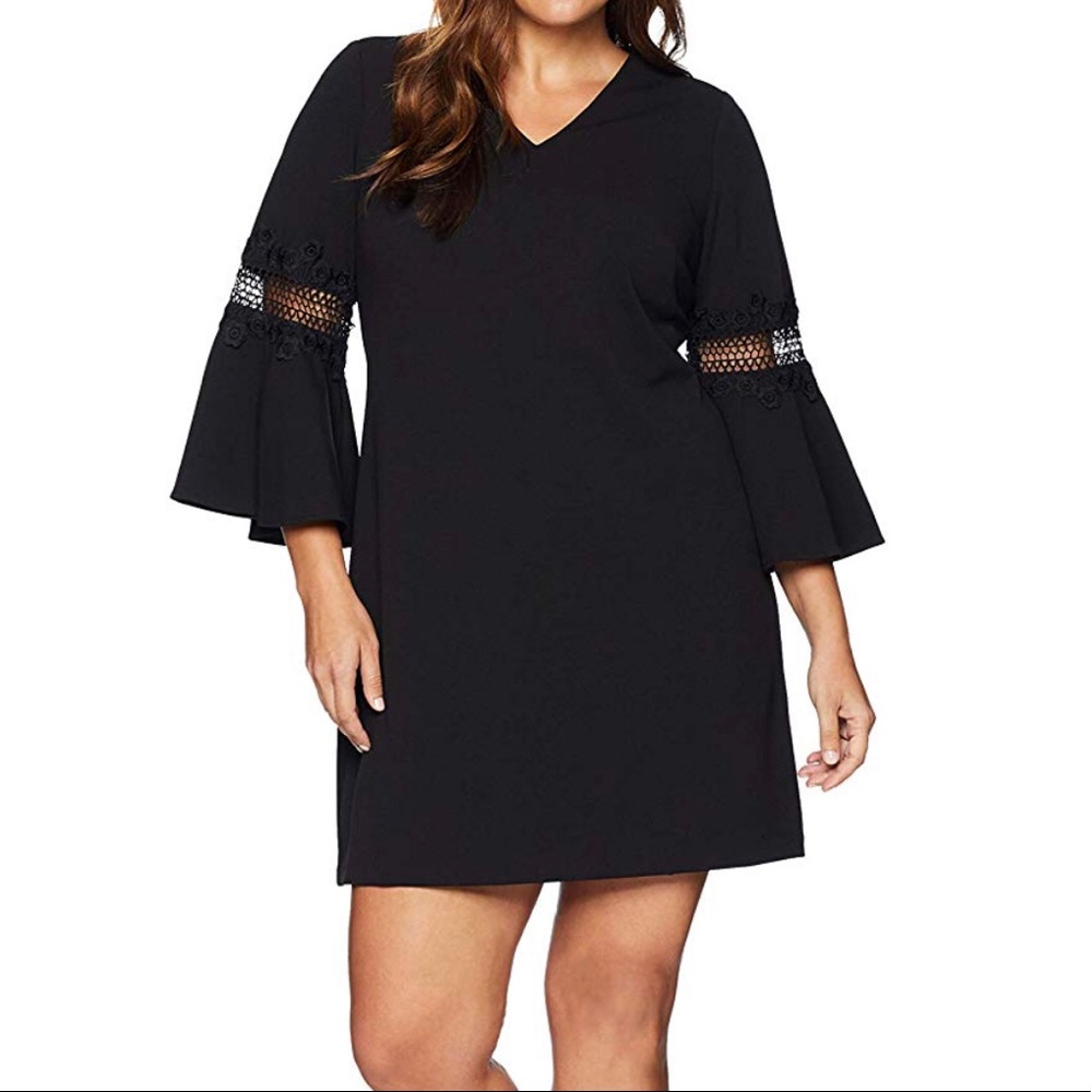 🏆HP🏆Woman’s dress plus size  bell sleeve knit